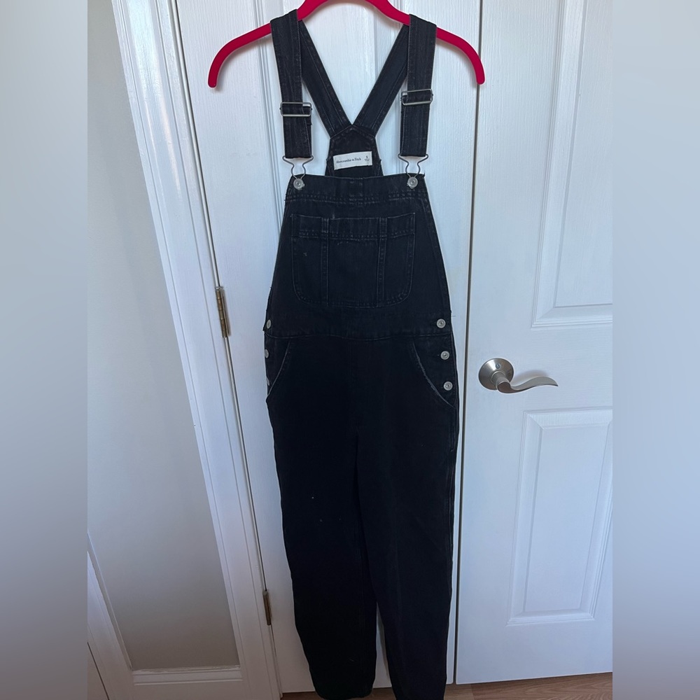 Abercrombie and Fitch Black Overalls